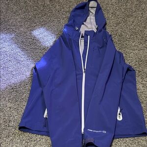 Free Country X20 Pure Function Royal Blue Hooded Lightweight Rain Jacket